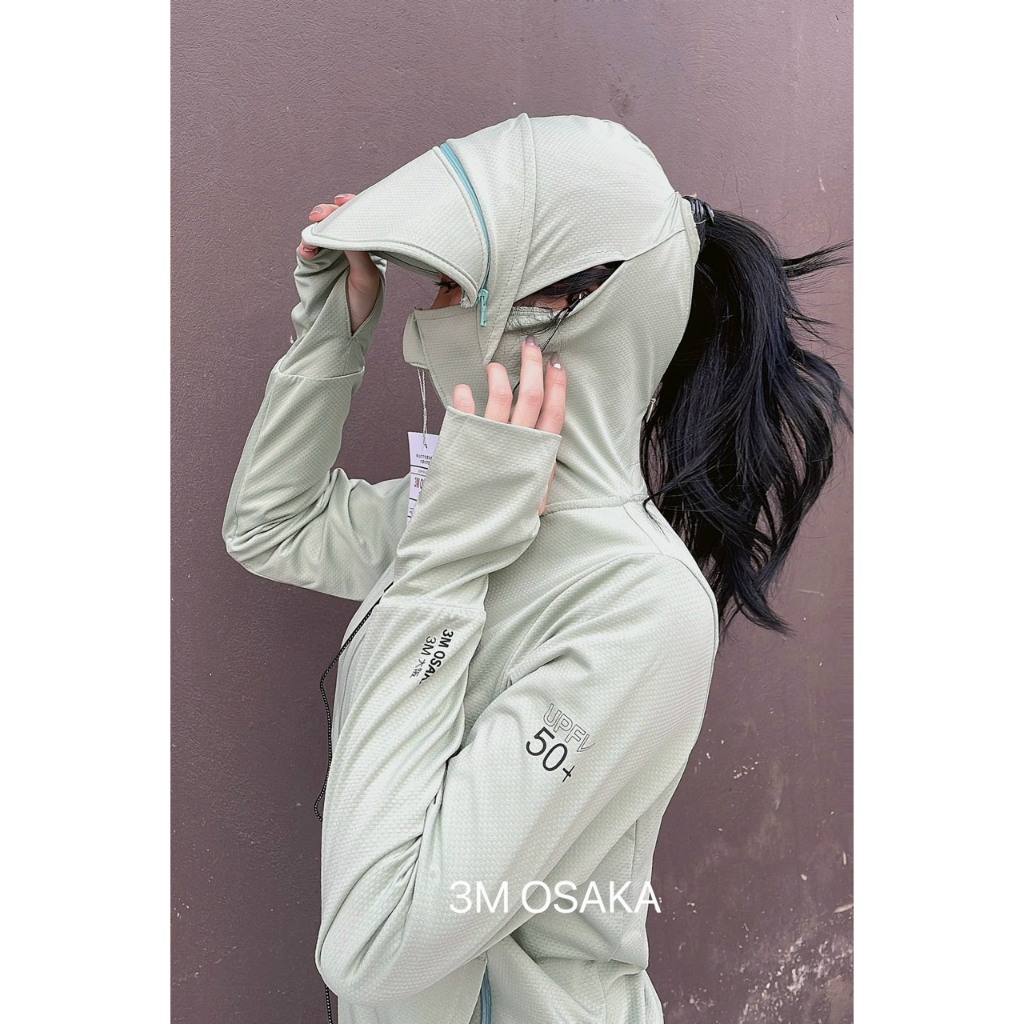 Áo Chống Nắng nữ 2 Lớp 3M OSAKA AWM21  HÀNG CHÍNH HÃNG CAO CẤP Chất Vải Thun caro bóng Thoải Mái Dễ Chịu Có Lưới Nách