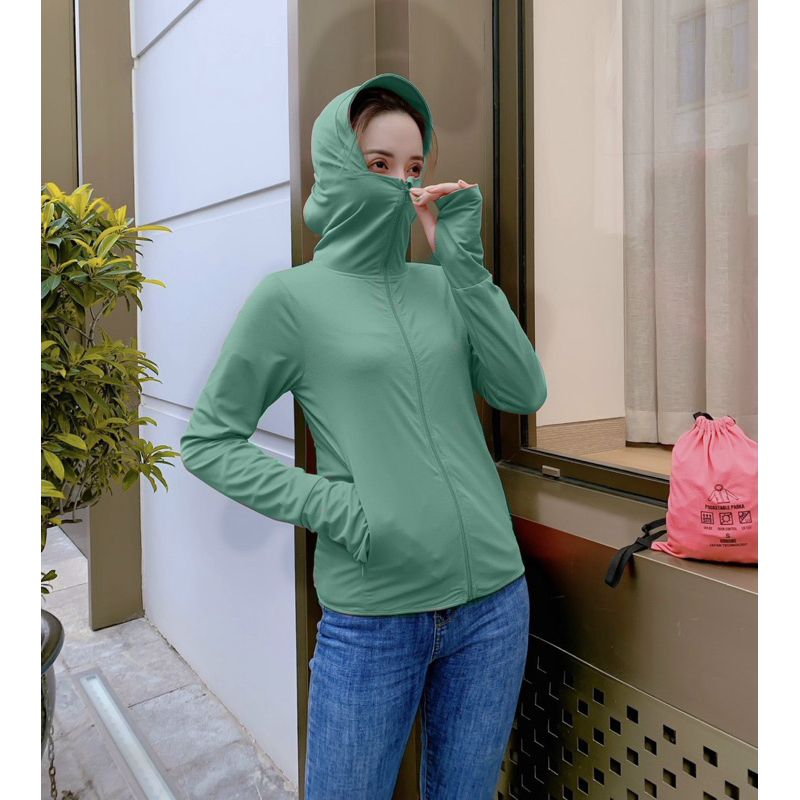 Áo chống nắng chất thun lạnh 2 lớp Gu chất vải kim cương , nhiều lỗ thoáng, upf50++ awm 28 a04