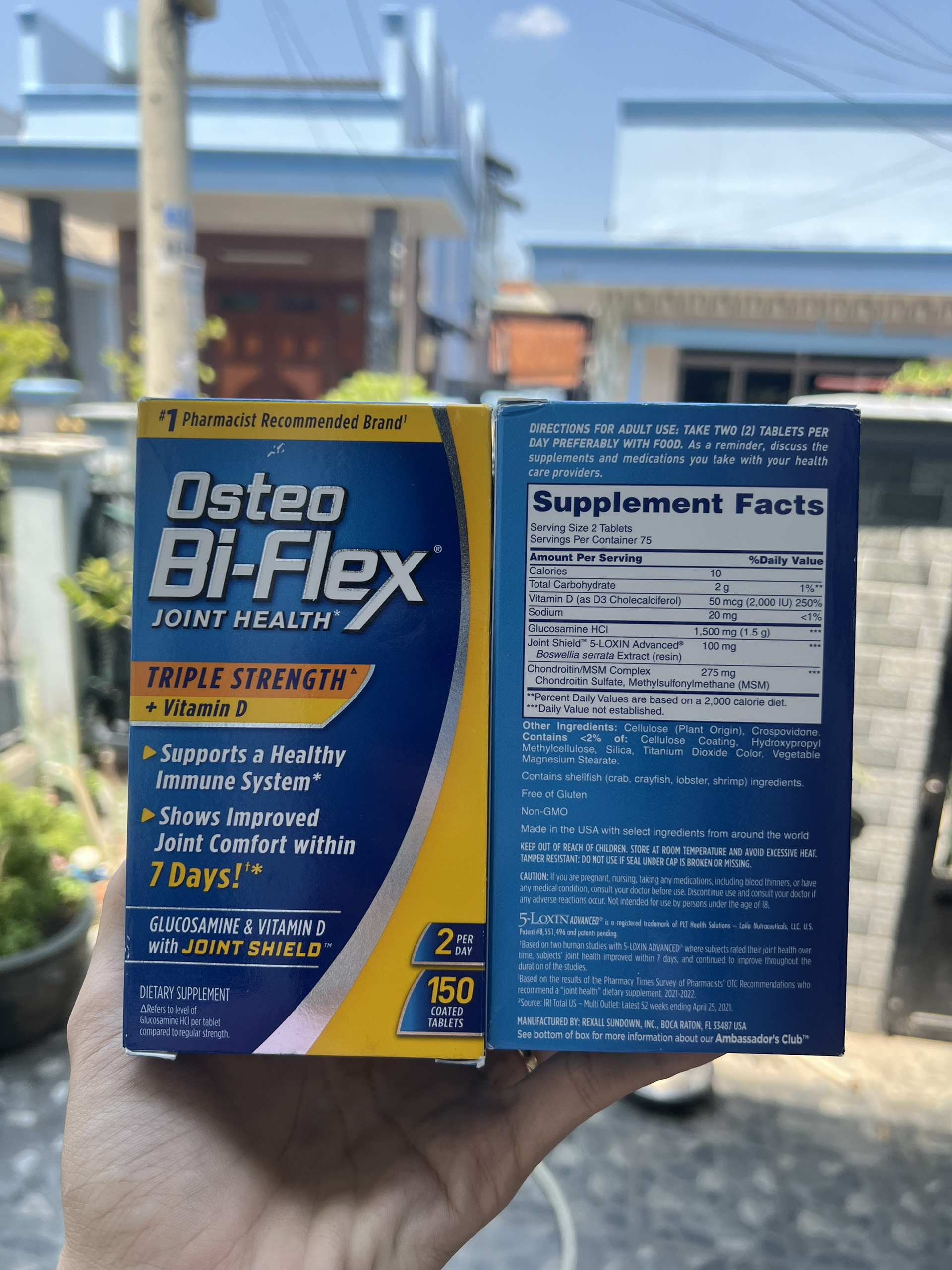 date 2026 Viên uống Osteo Bi-Flex Triple Strength + Vitamin D Glucosamine Chondroitin with Joint Shield 150 viên Của Mỹ