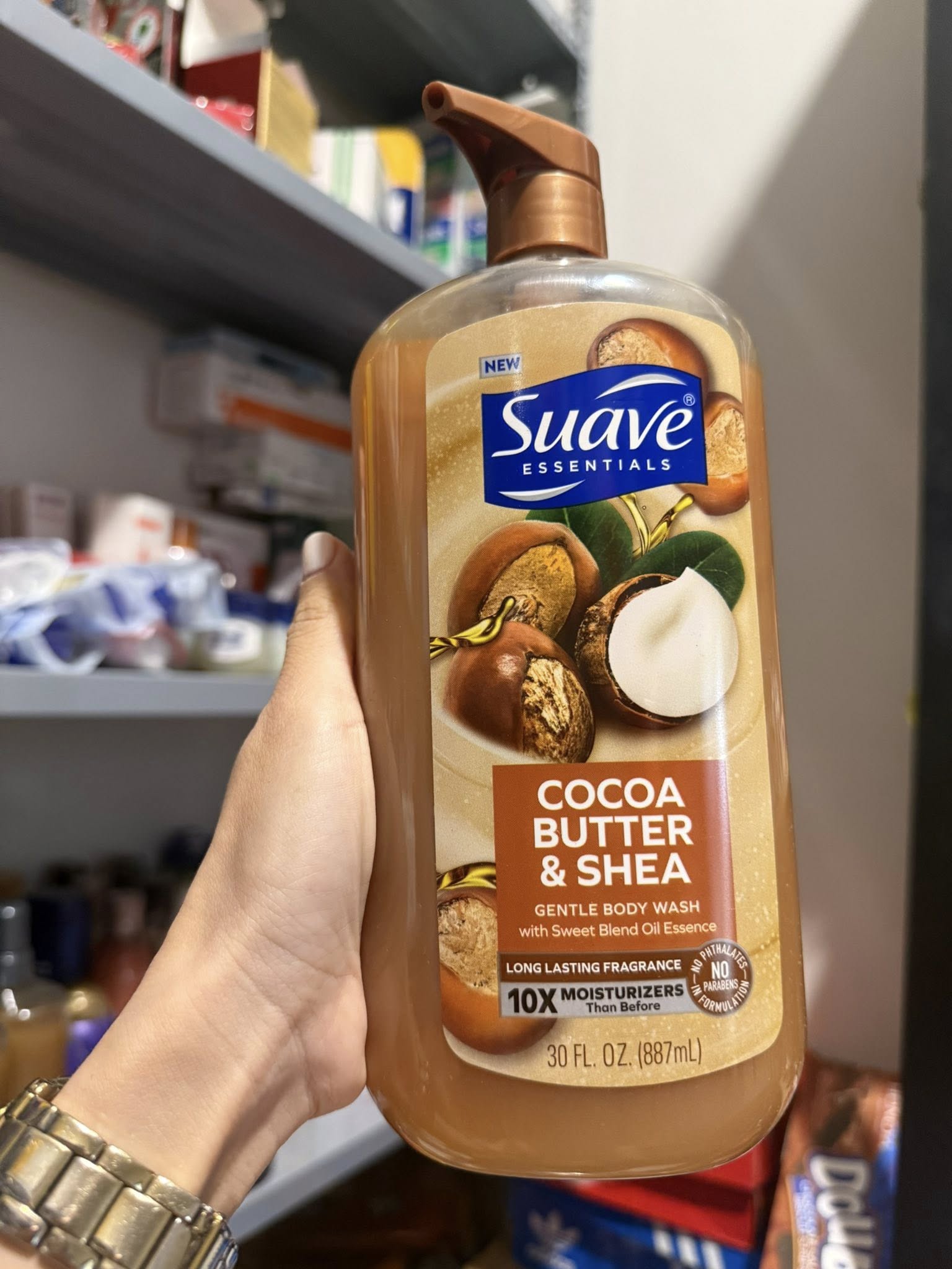 Sữa dưỡng thể Suave Cocoa Butter & Shea - Siêu mịn, siêu thơm 887ml HÀNG MỸ