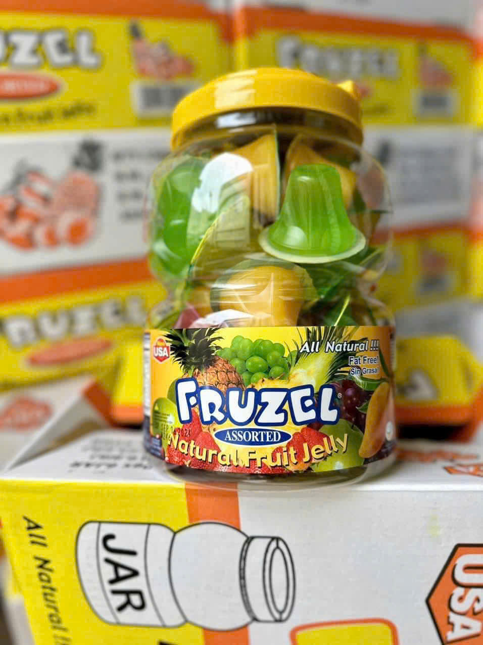 [CHÍNH HÃNG MỸ] Thạch Trái Cây Fruzel Assorted Natural Fruit Jelly – Thơm Ngon, Tự Nhiên, Không Chất Béo