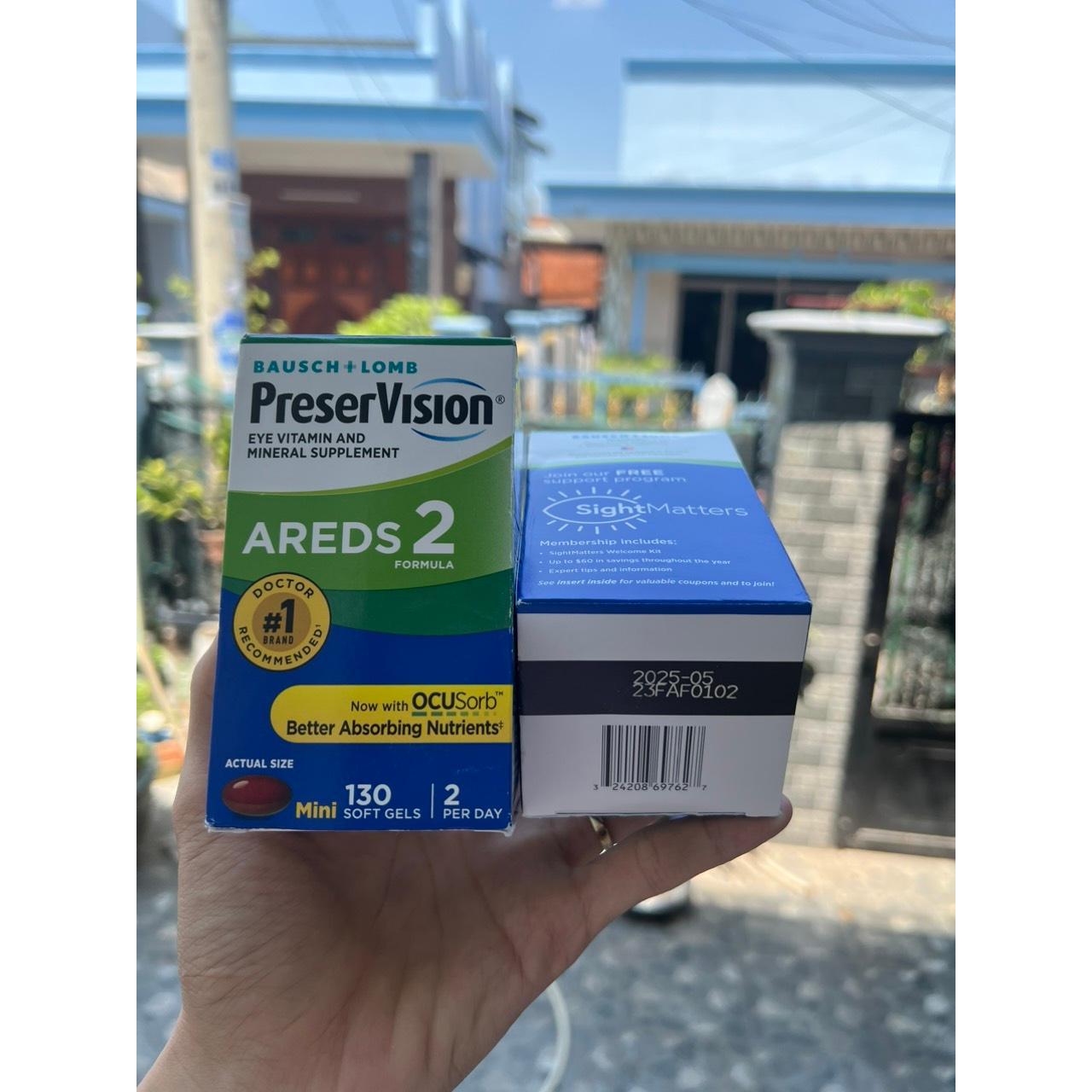 Viên uống sáng mắt cho người lớn Preservision AREDS2 Formula 130 Mini Softgels