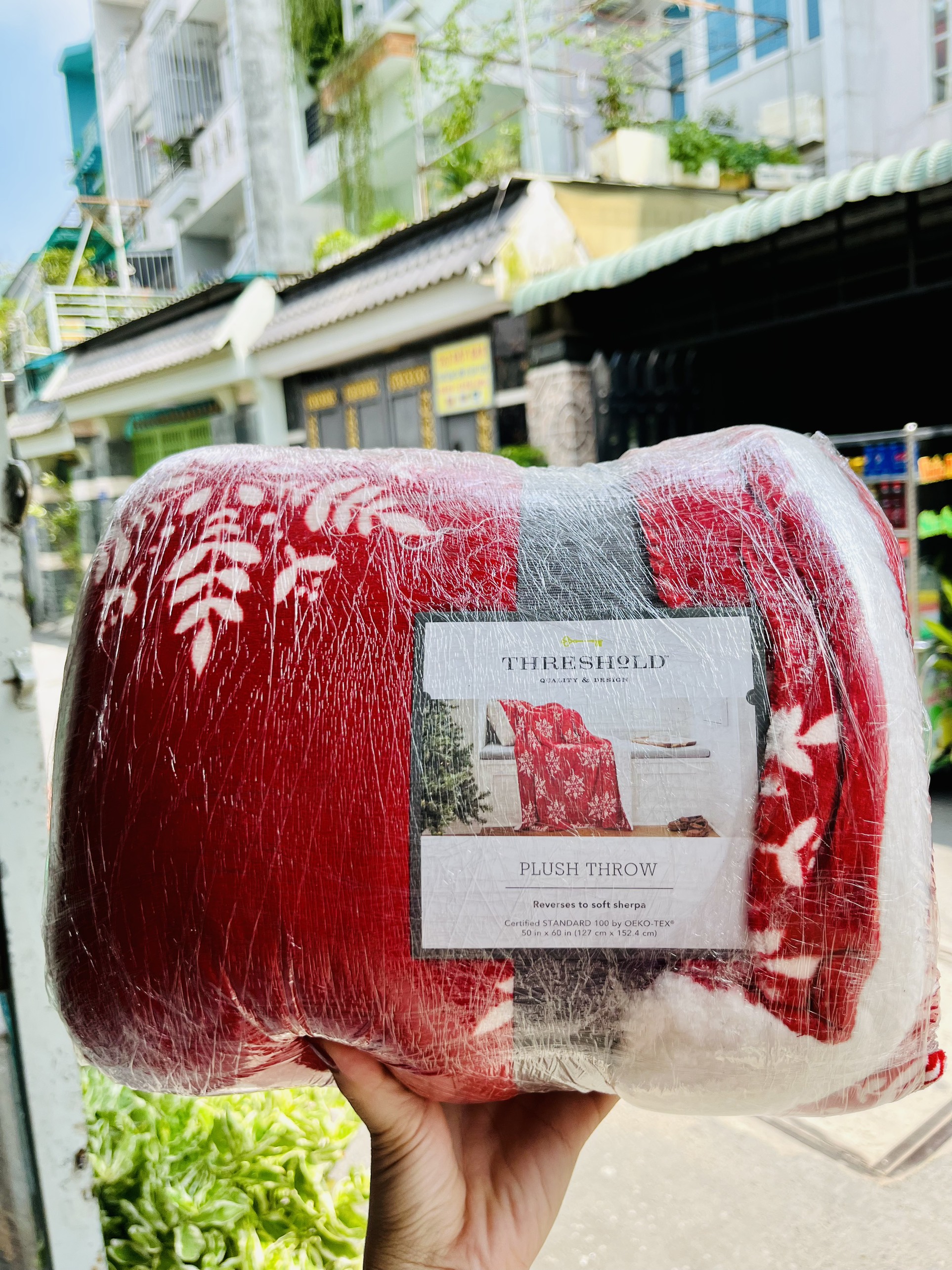 [CHÍNH HÃNG MỸ] Chăn Lông Cừu Threshold Plush Throw 127x152.4 cm