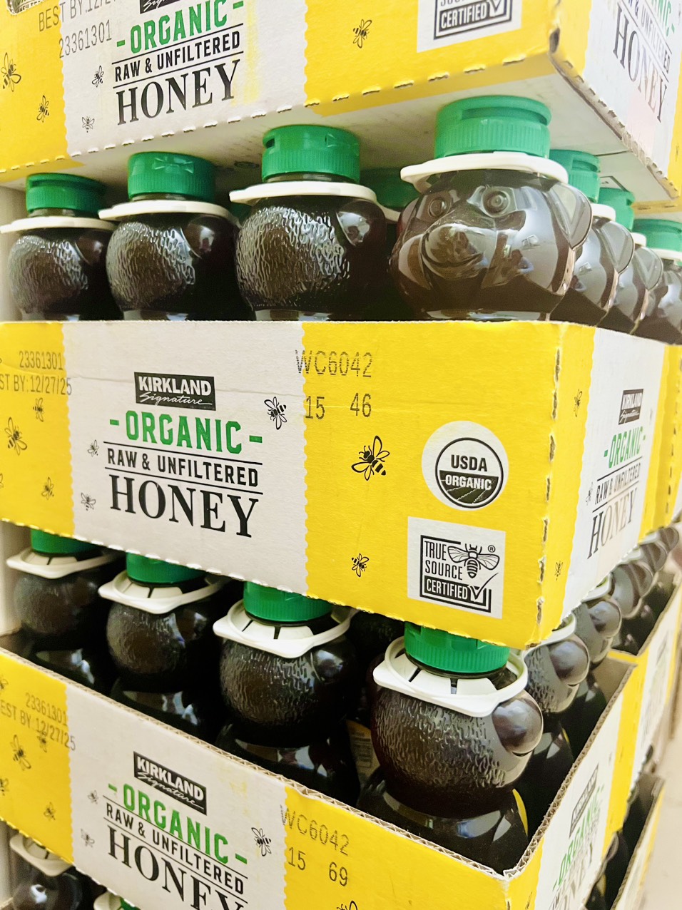 [Date 12/2025] Mật Ong Gấu Hữu Cơ Kirkland Organic Raw Honey 680g Chính hãng Mỹ