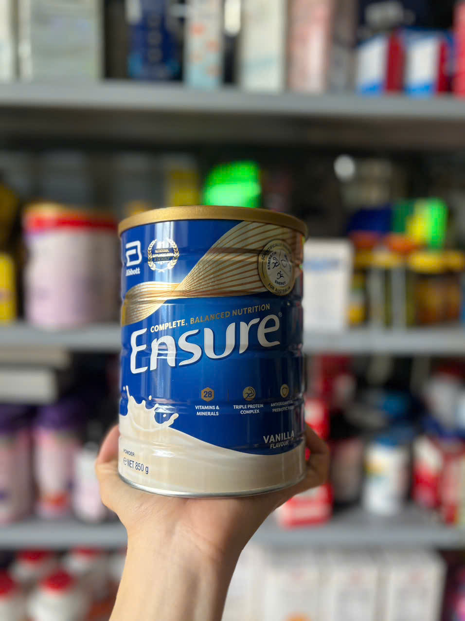Sữa bột Ensure Úc 850G date 4/2026  (Cam kết hàng chuẩn)