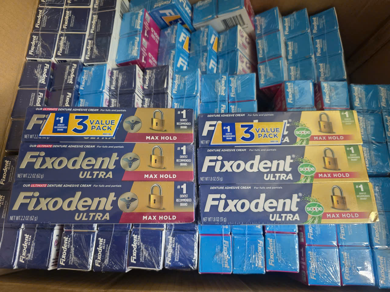 [LẺ 1 TUÝP] Kem Dán Hàm Giả Fixodent Ultra Max Hold 62g - Hàng Mỹ