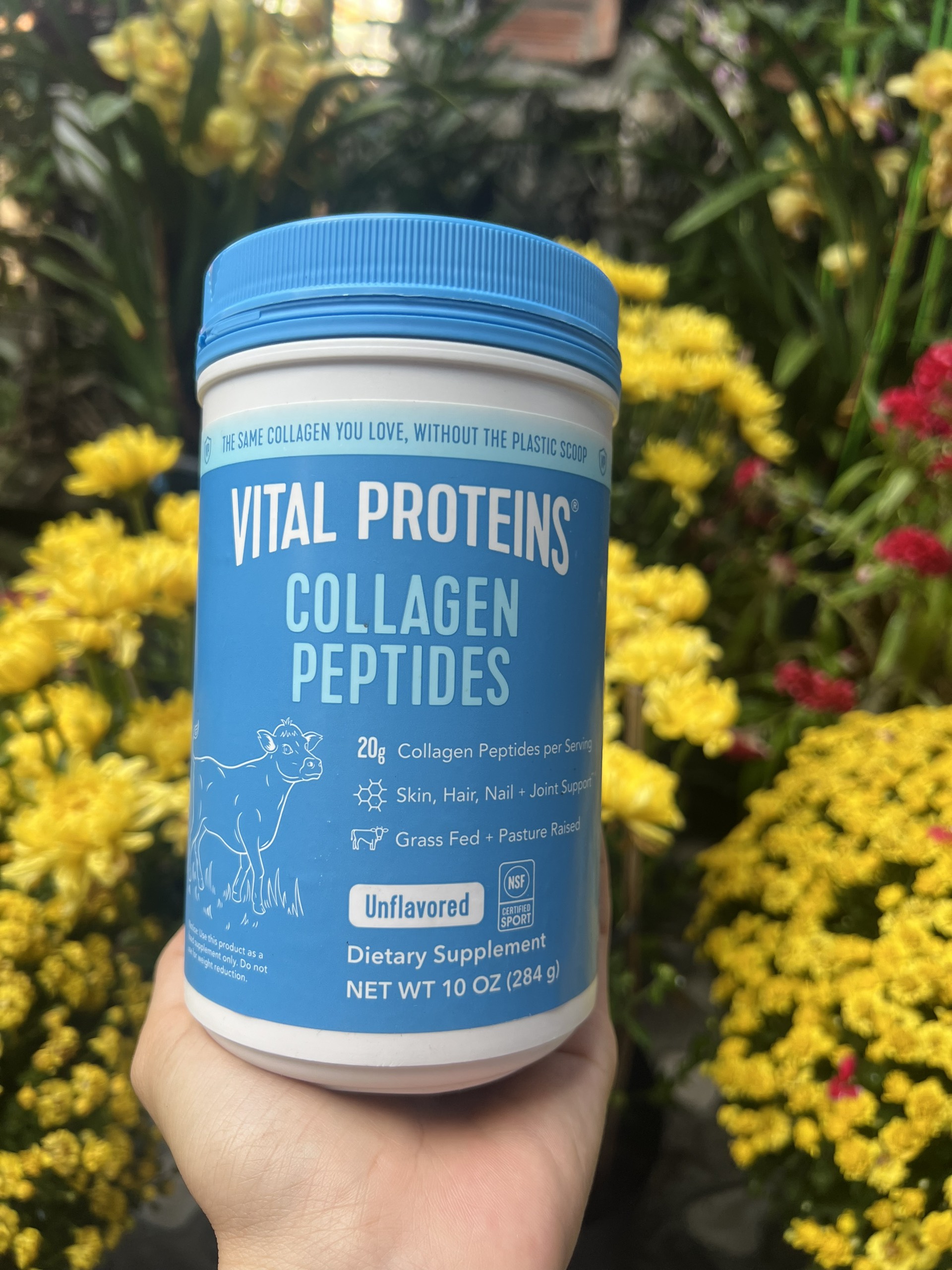 Collagen bột thủy phân vital proteins collagen peptides 284g mỹ