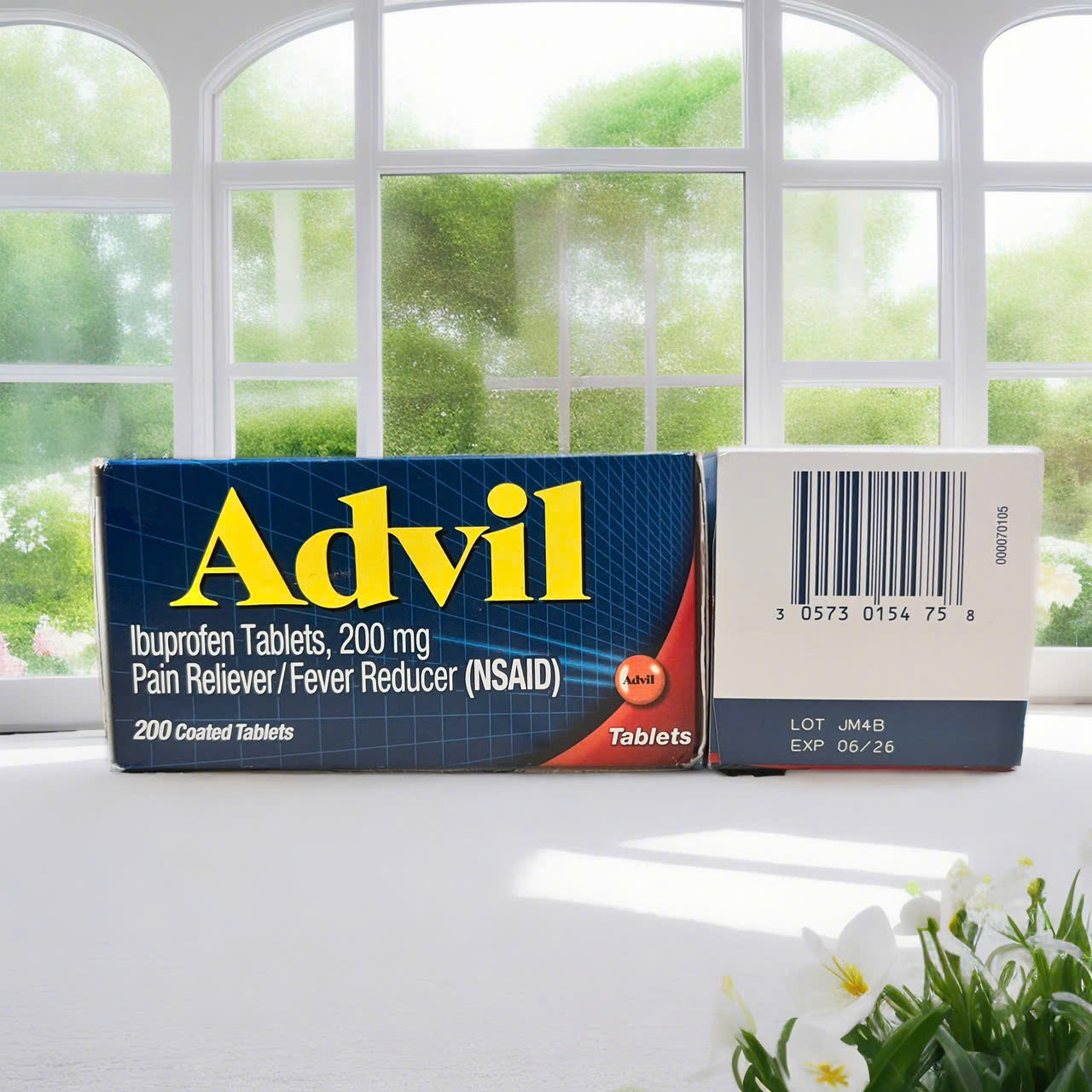 [CHÍNH HÃNG MỸ] Viên Nén Giảm Đau Hạ Sốt Advil Ibuprofen 200mg – Hộp 200 Viên