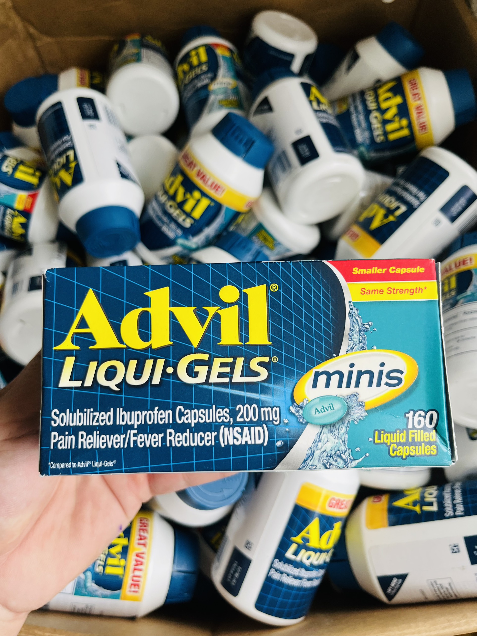 Viên giảm đau hạ sốt Advil Liqui Liqui-Gels 160 Viên của Mỹ