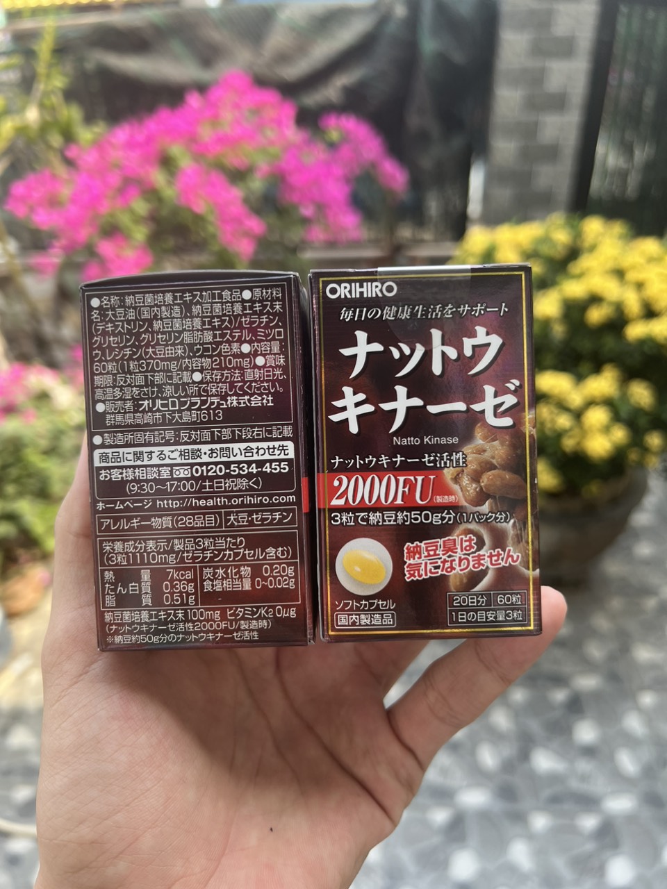 VIÊN UỐNG HỖ TRỢ CHỐNG ĐỘT QUỴ TAI BIẾN 2000FU CỦA NHẬT ORIHIRO viên uống giúp tăng cường lưu thông máu lên não (HỘP 60 VIÊN) - Natto Kinase 2000FU