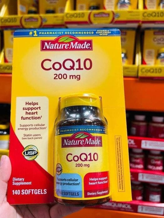 CoQ10 tốt cho tim mạch Nature Made CoQ10 200mg 140 viên