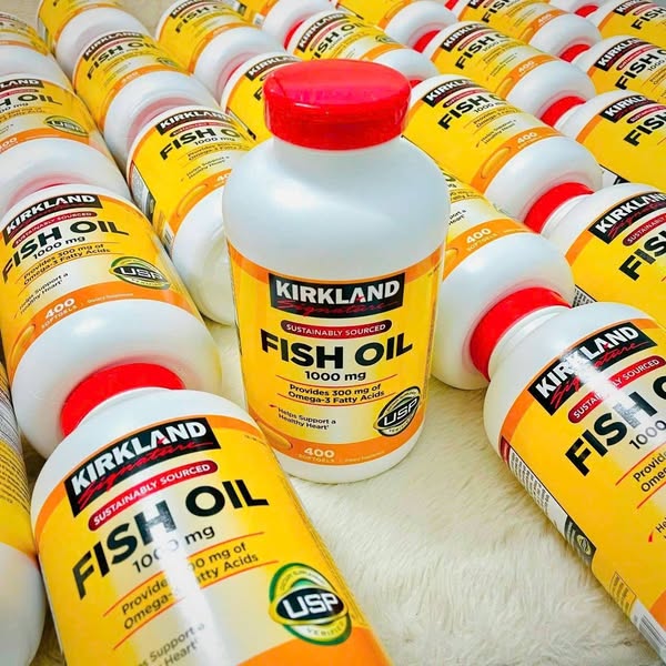 Viên uống Fish oil Omega 3 1.000mg Kirkland 400 viên chính hãng của Mỹ