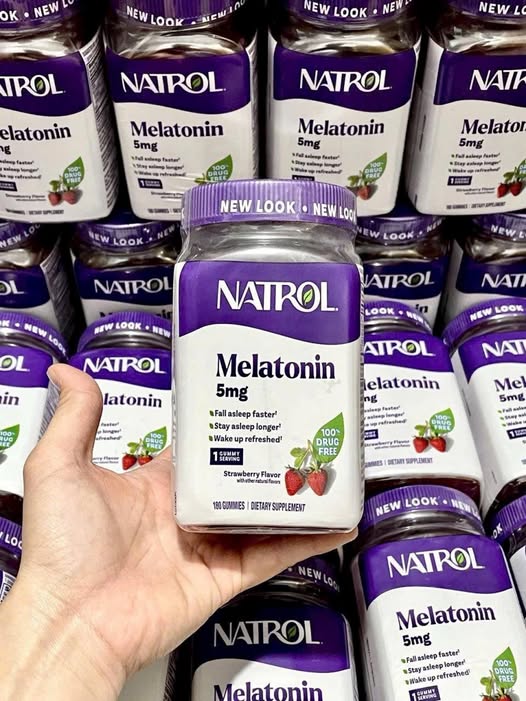 Kẹo Dẻo Hỗ Trợ Giấc Ngủ Natrol Melatonin 5mg – Hộp 180 Viên