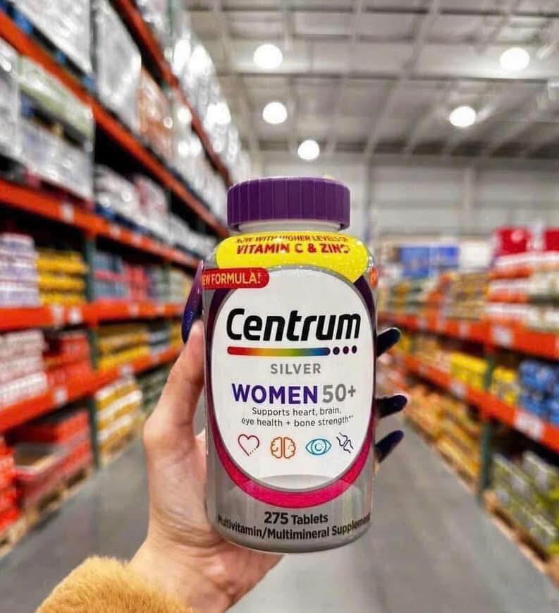 [CHÍNH HÃNG MỸ] Vitamin Tổng Hợp Cho Nam Giới Centrum Silver Men 50+ – Hộp 275 Viên