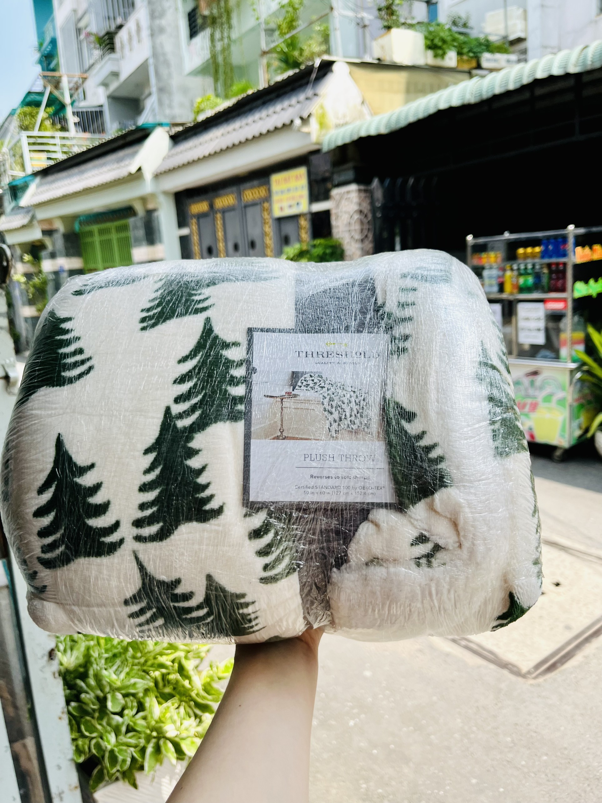 [CHÍNH HÃNG MỸ] Chăn Lông Cừu Threshold Plush Throw 127x152.4 cm