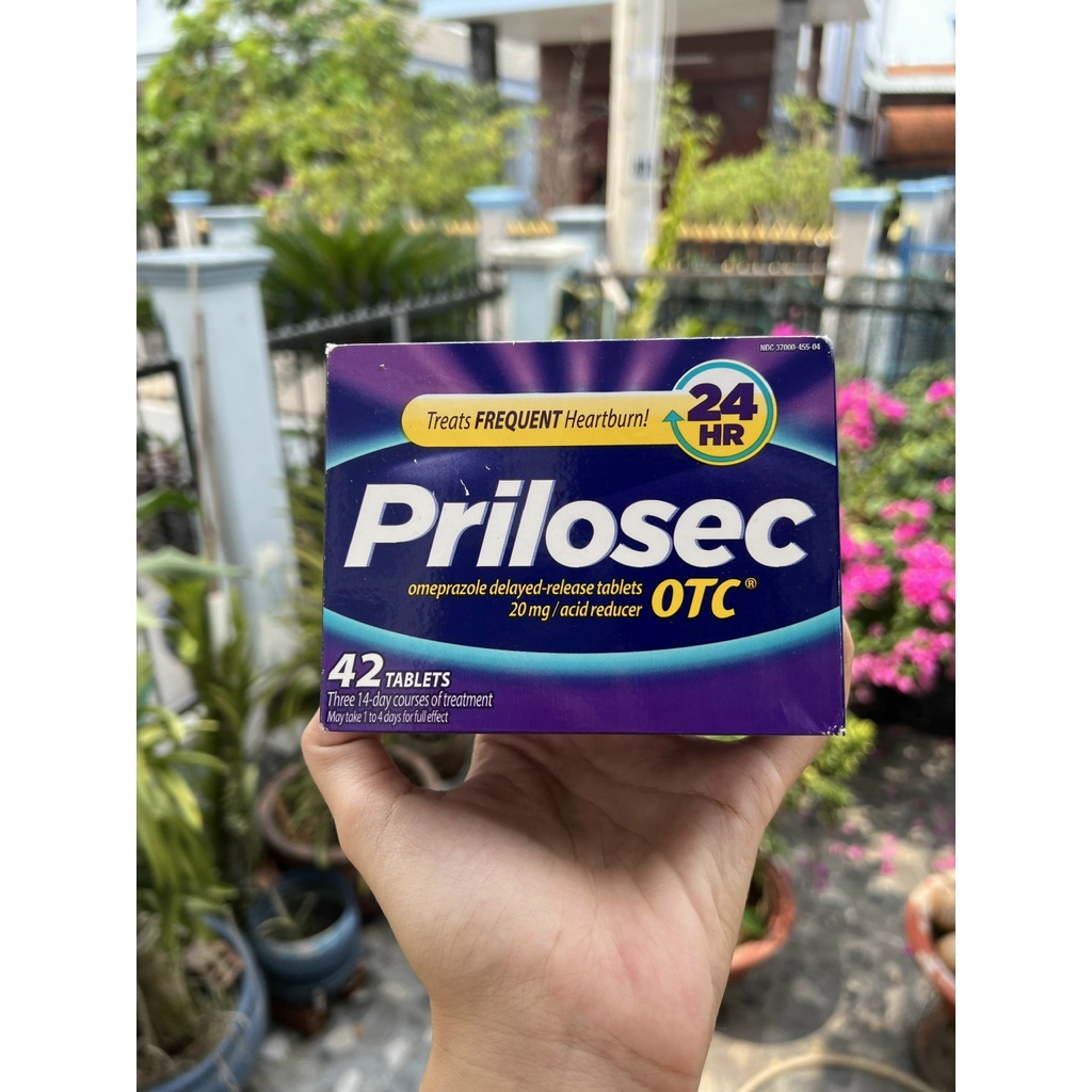 Date 5/2025 Prilốsec otc 24hr (hộp 42 viên)