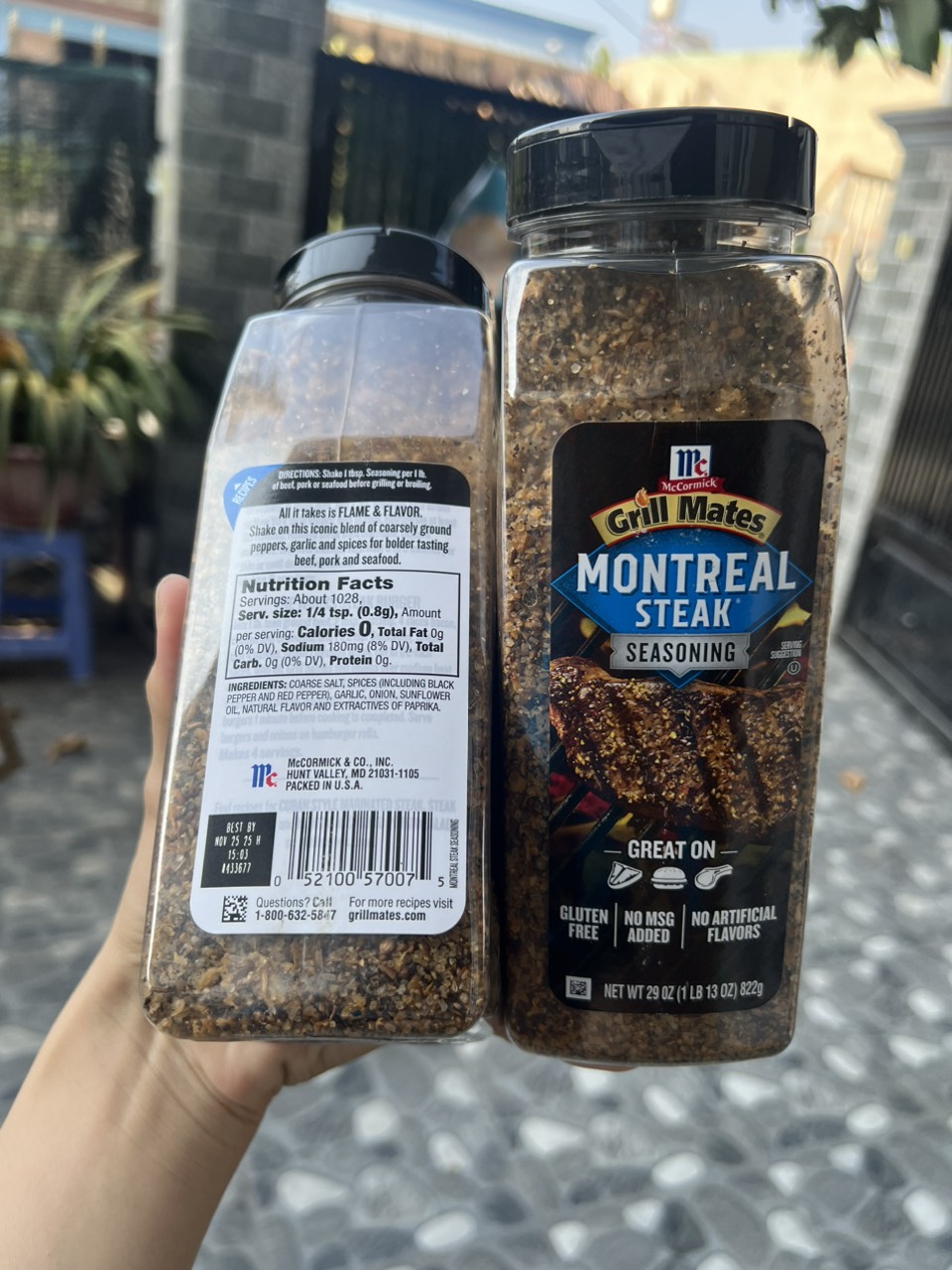 [HỘP 822g] Muối ,GIA VỊ TẨM ƯỚP BÒ NƯỚNG Mỹ Grill Mates Montreal Steak Seasoning