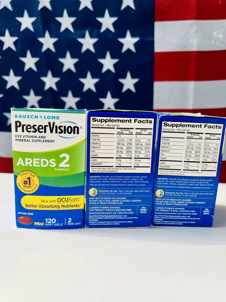 Viên uống sáng mắt cho người lớn Preservision AREDS2 Formula 120 Mini Softgels