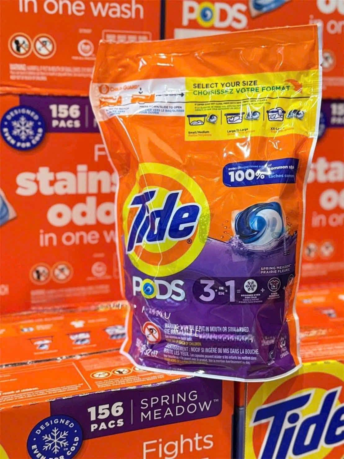 1 túi Viên Giặt Tide Pods 3-in-1 Spring Meadow 39 viên