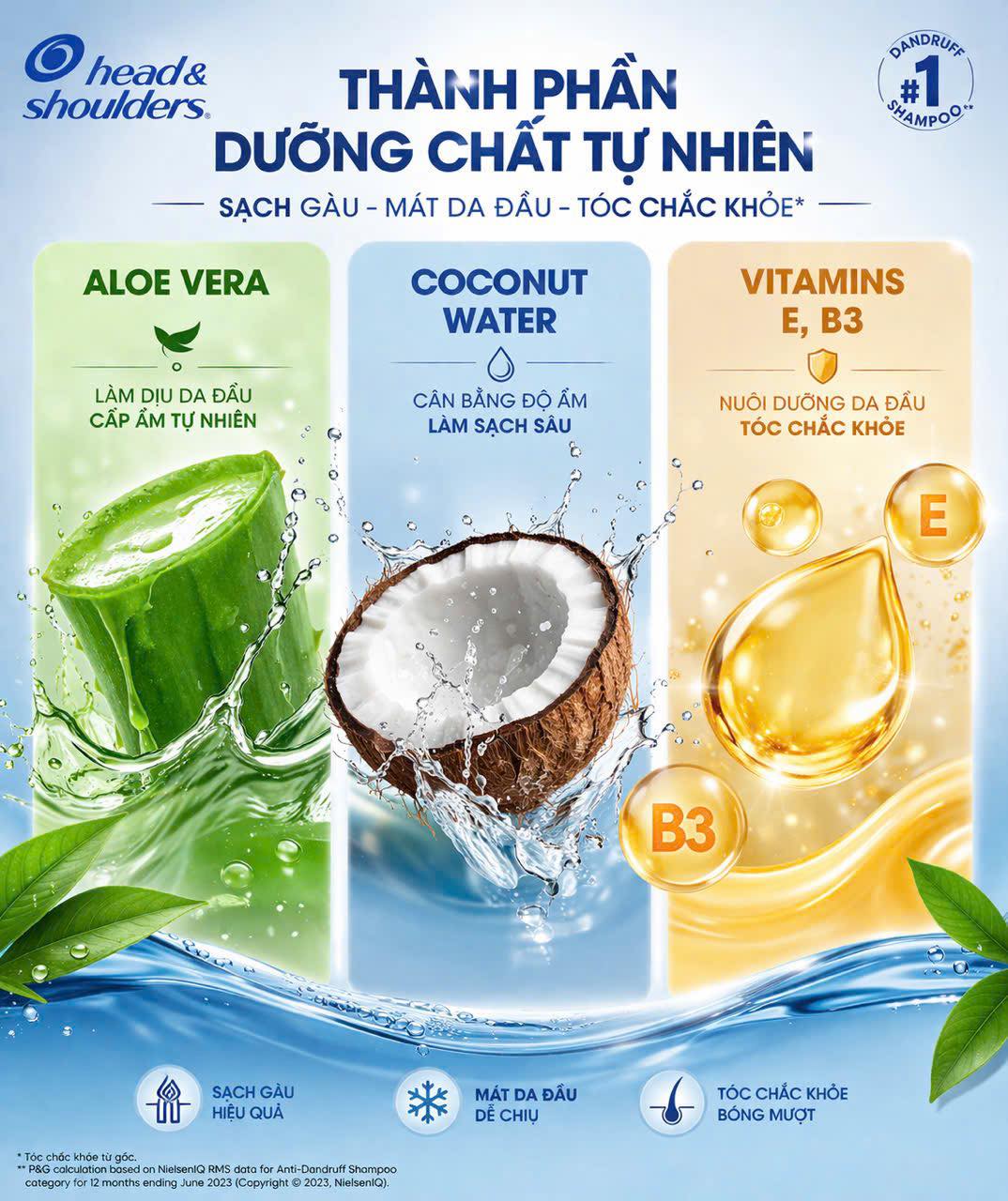 Dầu Gội Xả 2in1 Head & Shoulders Advanced Scalp Care – Chai 1.18L