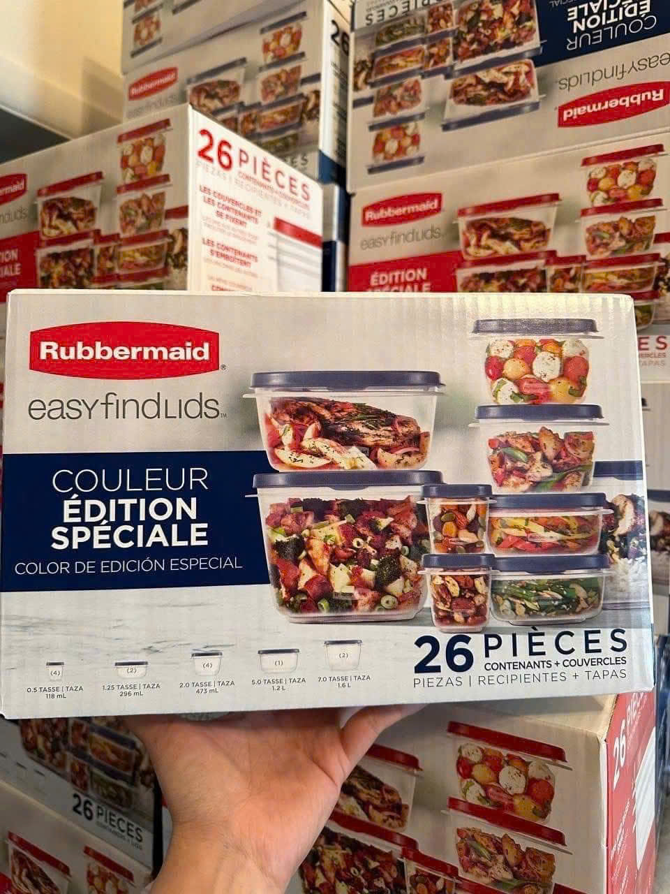 Bộ 26 Món Hộp Đựng Thực Phẩm Rubbermaid Easy Find Lids – Nhập Khẩu Mỹ