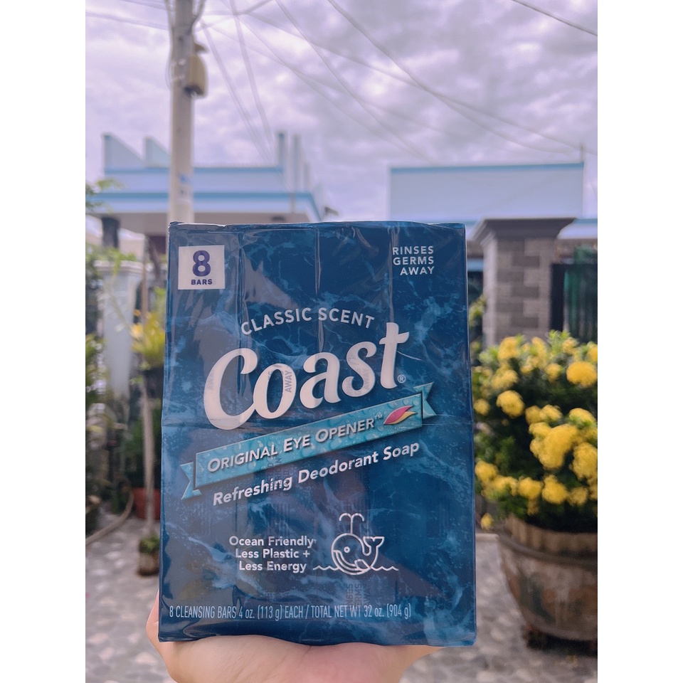 Lốc 8 cục xà phòng Coast Classic Scent Refreshing Deodorant Soap 113g/cục