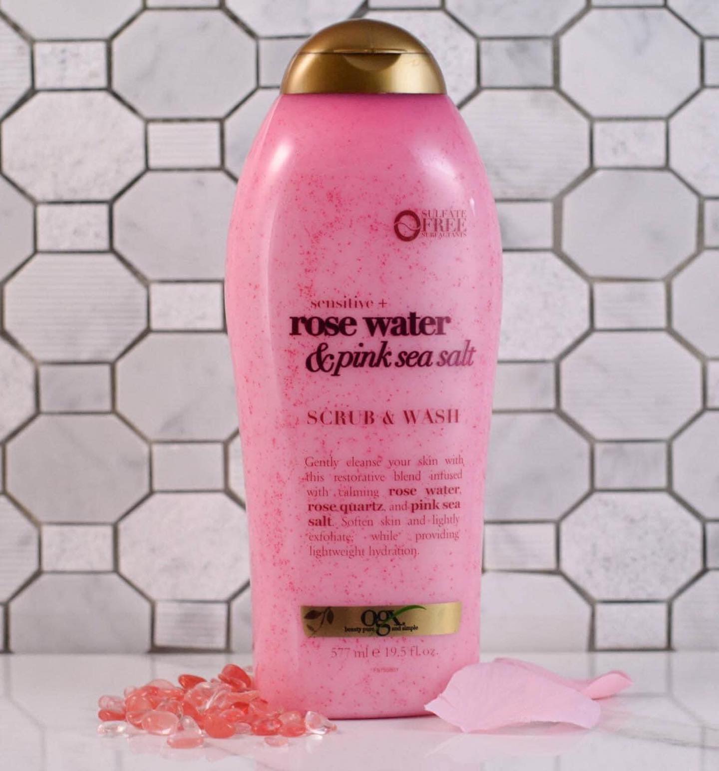Sữa tắm OGX ROSE WETER & PINK SEA SAIL ( 577 ) Hàng Mỹ chính hãng