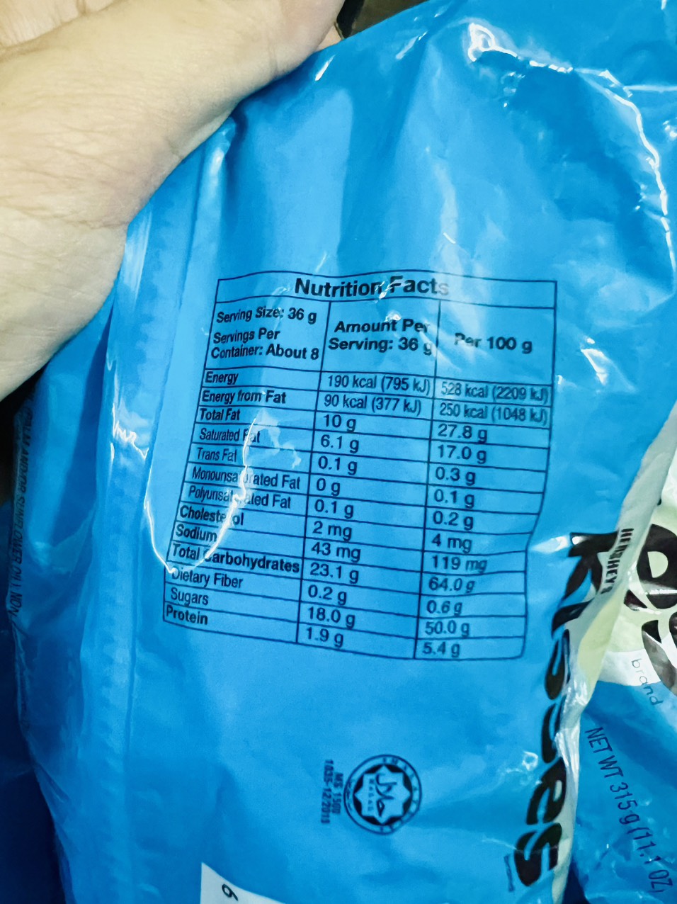 Kẹo Chocolate hershey's kisses 315g cookies 'n' creme màu xanh hàng Mỹ