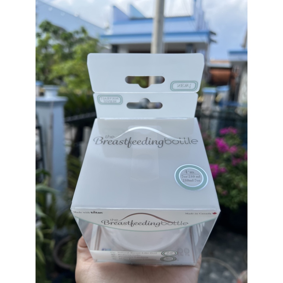 CHÍNH HÃNG CANADA] Bình Sữa Mô Phỏng Ti Mẹ The Breastfeeding Bottle – Dung Tích 210ml