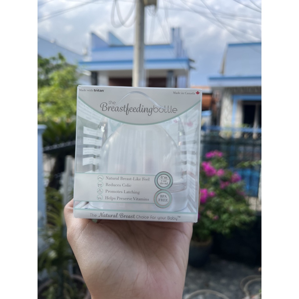 CHÍNH HÃNG CANADA] Bình Sữa Mô Phỏng Ti Mẹ The Breastfeeding Bottle – Dung Tích 210ml