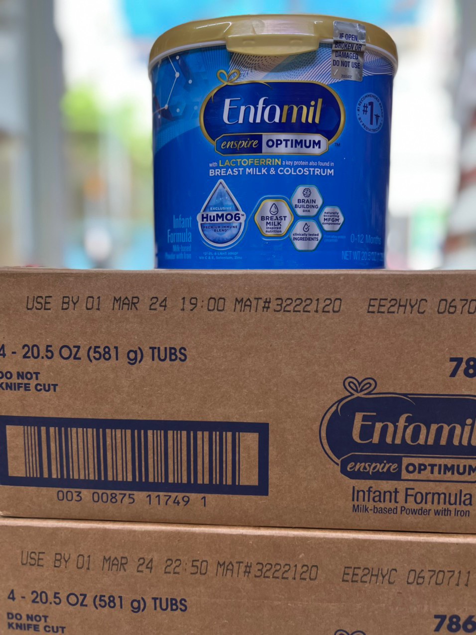 [CHÍNH HÃNG MỸ] Sữa Bột Enfamil Enspire Optimum Infant Formula (581g)