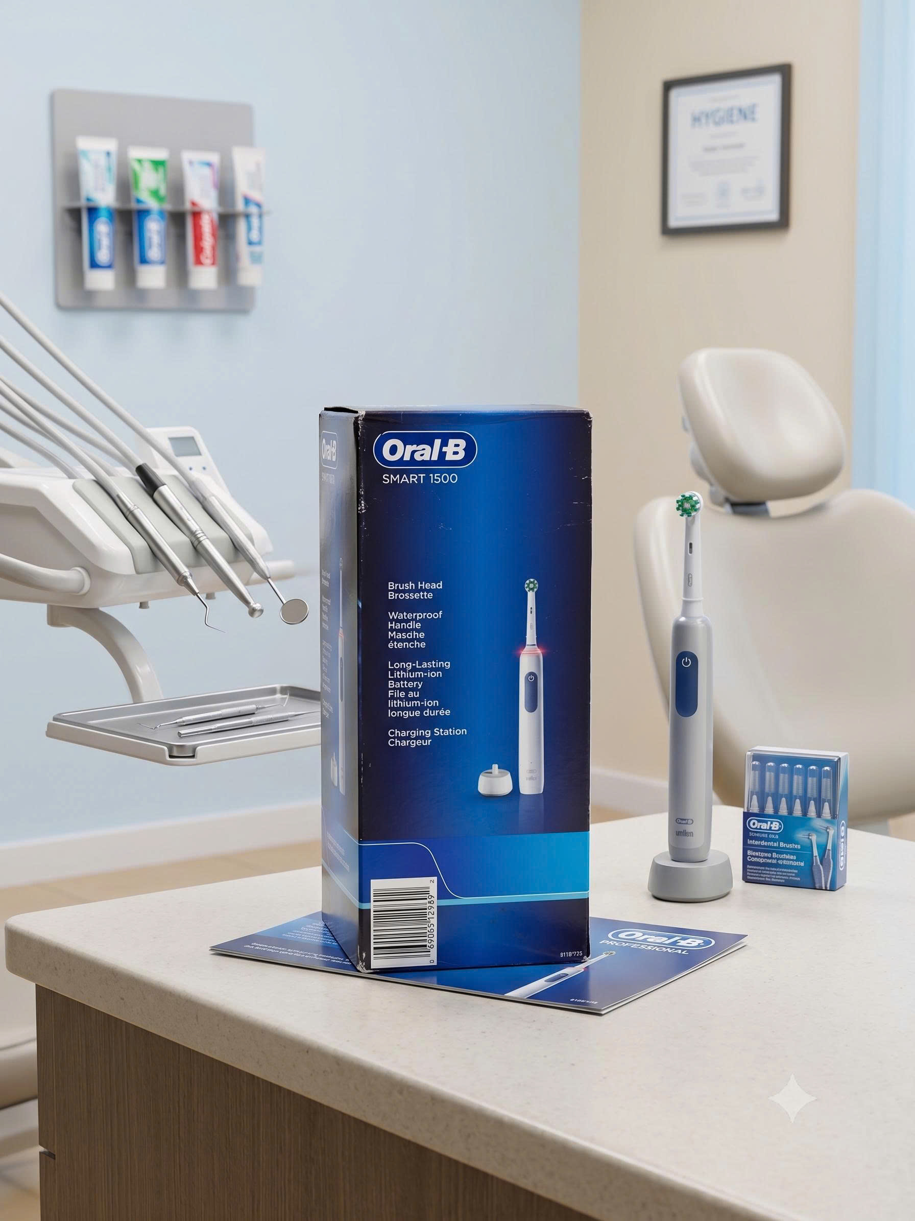 BÀN CHẢI ĐIỆN TỰ ĐỘNG ORAL-B SMART 1500 RECHARGEABLE ELECTRIC TOOTHBRUSH CỦA MỸ