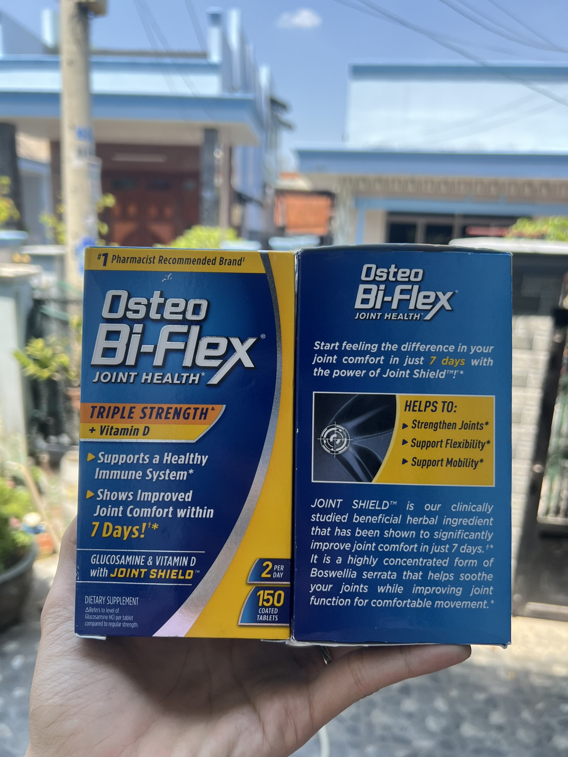 date 2026 Viên uống Osteo Bi-Flex Triple Strength + Vitamin D Glucosamine Chondroitin with Joint Shield 150 viên Của Mỹ