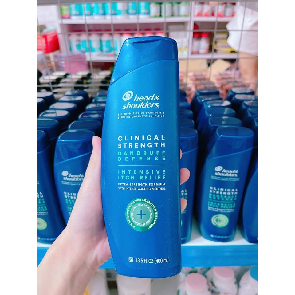 Dầu Gội sạch Gàu Head & Shoulder Clinical Strength 400ml Từ Mỹ (Mẫu Mới)