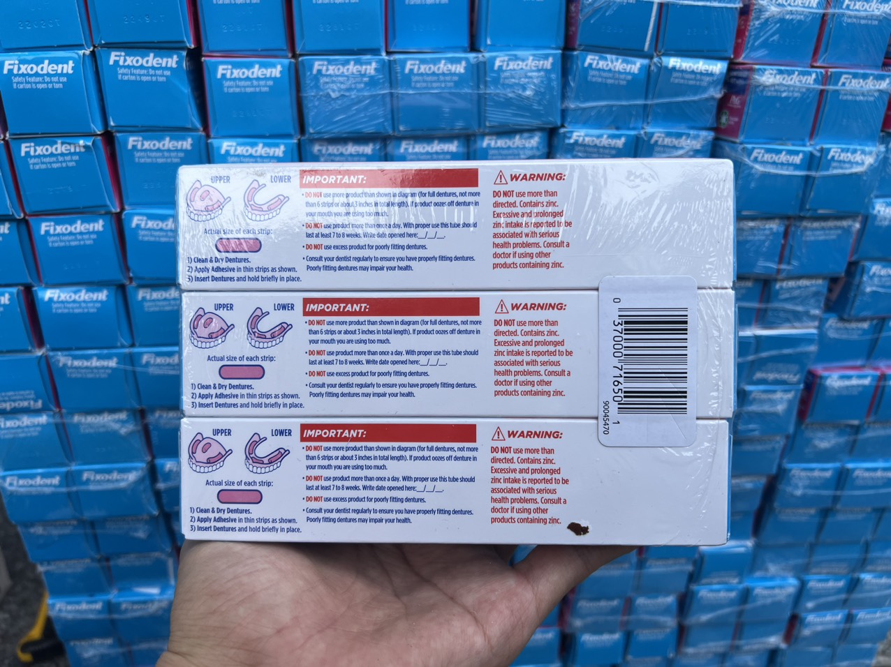 [MẪU MỚI] 1 tuýp Keo dán răng giả Fixodent 68g hàng chính hãng/ Fixodent Denture Adhesive