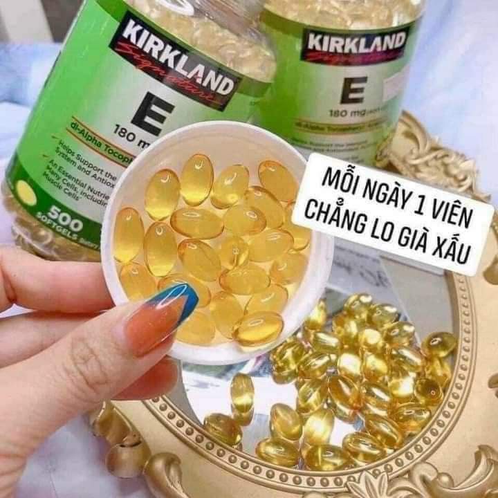 Vitamin E 400 IU Kirkland chính hãng Mỹ hộp 500 viên date 2026