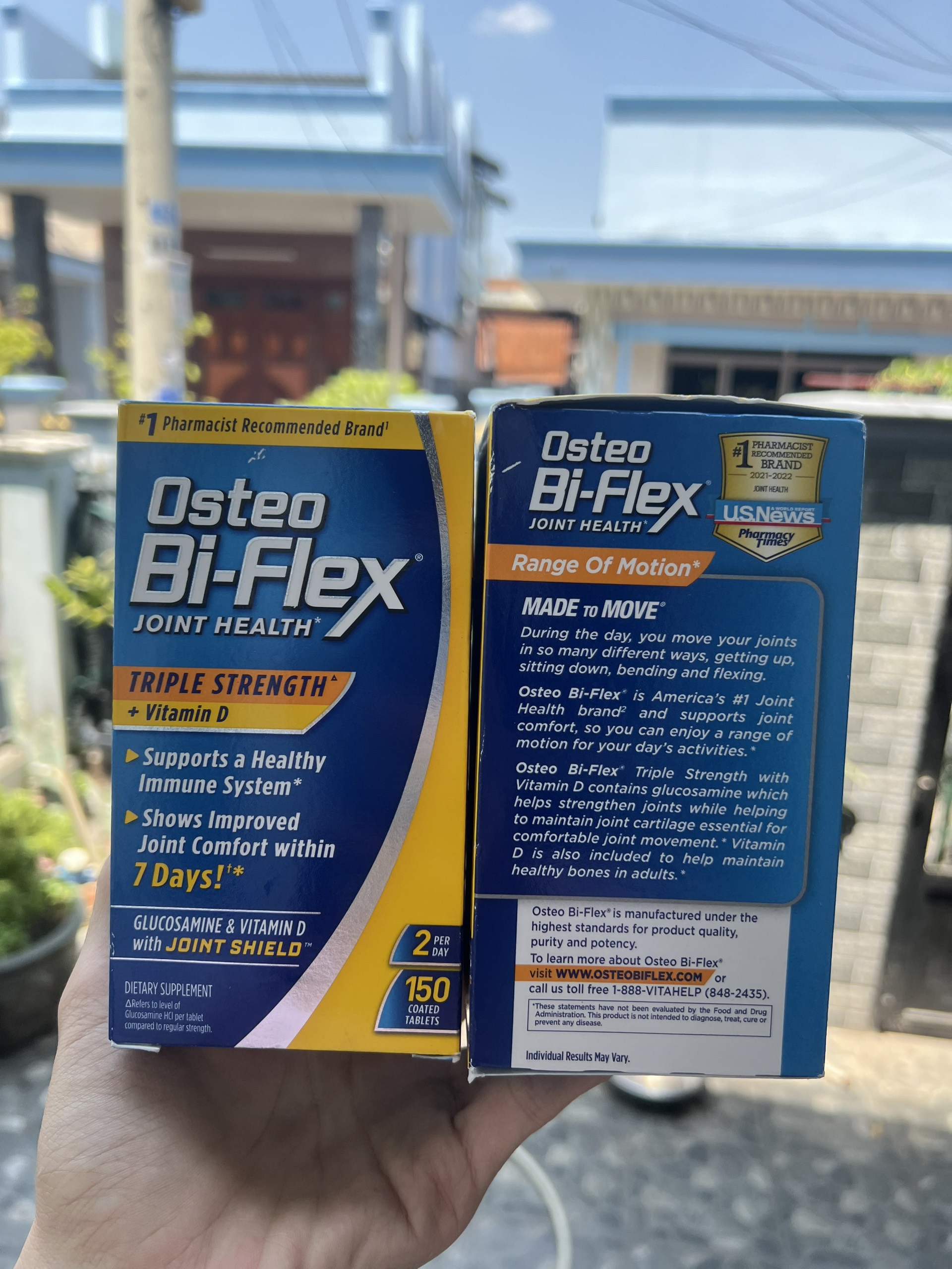date 2026 Viên uống Osteo Bi-Flex Triple Strength + Vitamin D Glucosamine Chondroitin with Joint Shield 150 viên Của Mỹ