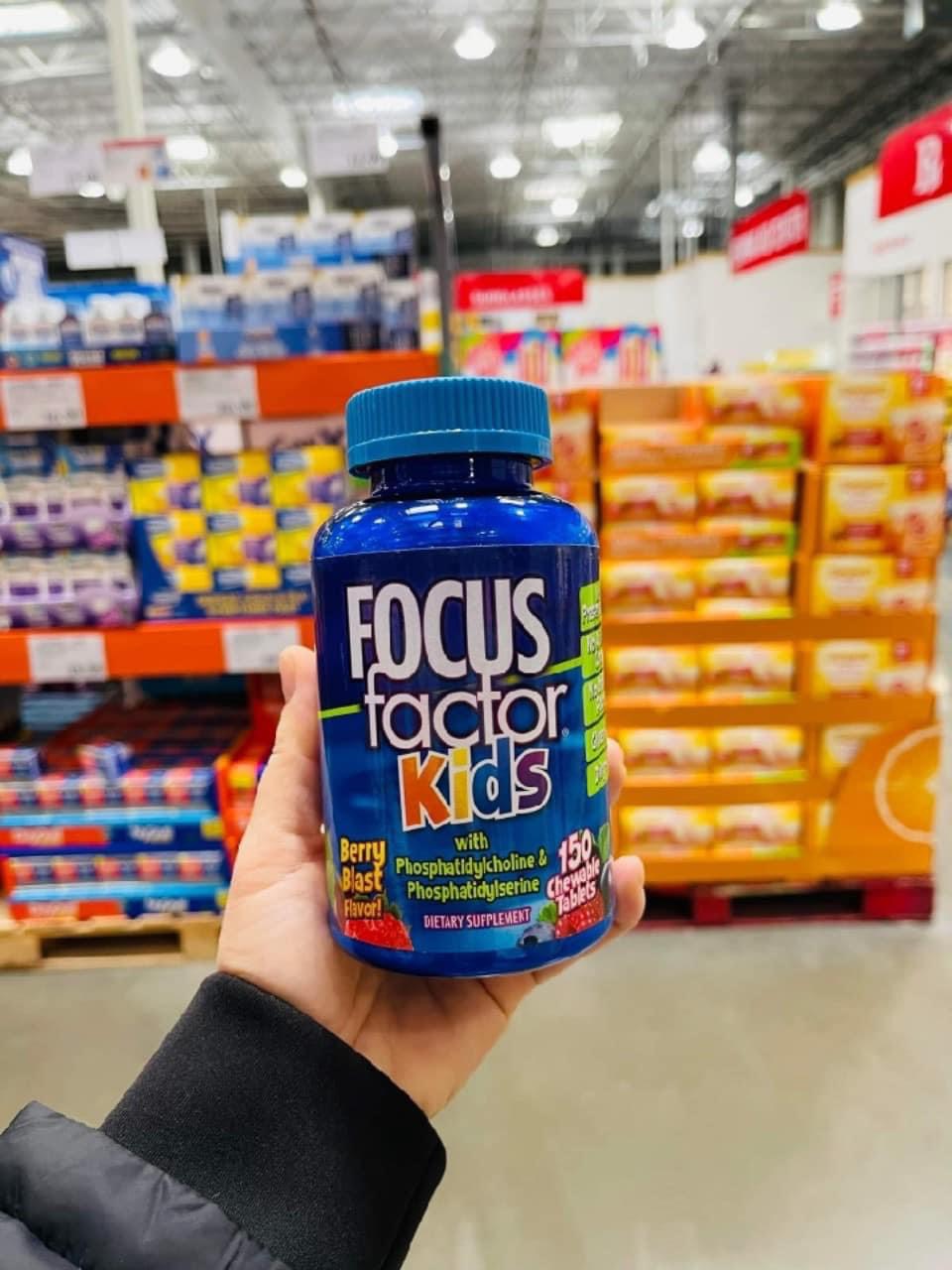 [Chính Hãng] Kẹo Nhai Hỗ Trợ Trí Não Cho Bé Focus Factor Fof Kids 150 Viên Của Mỹ