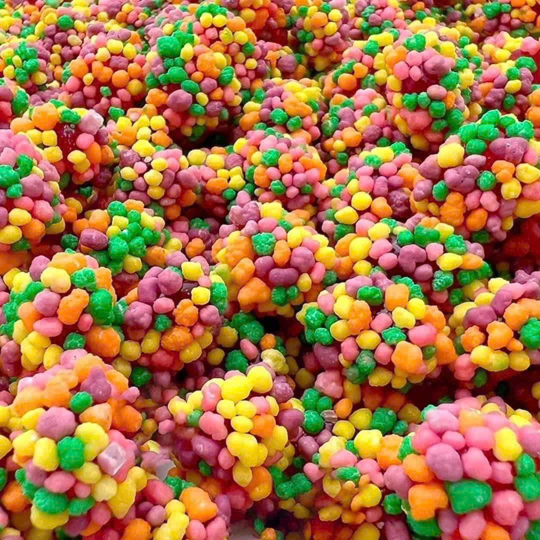 Kẹo dẻo phủ cốm cầu vồng Nerds Gummy Cluster 907g bịch to của Mỹ