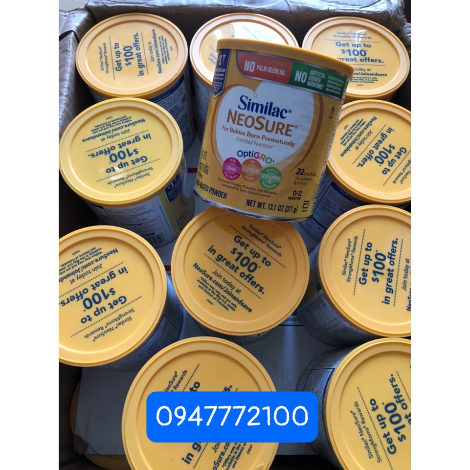 Sữa Similac Neosure 371g (xách tay của Mỹ) Sữa Similac Neosure 371g (xách tay của Mỹ)