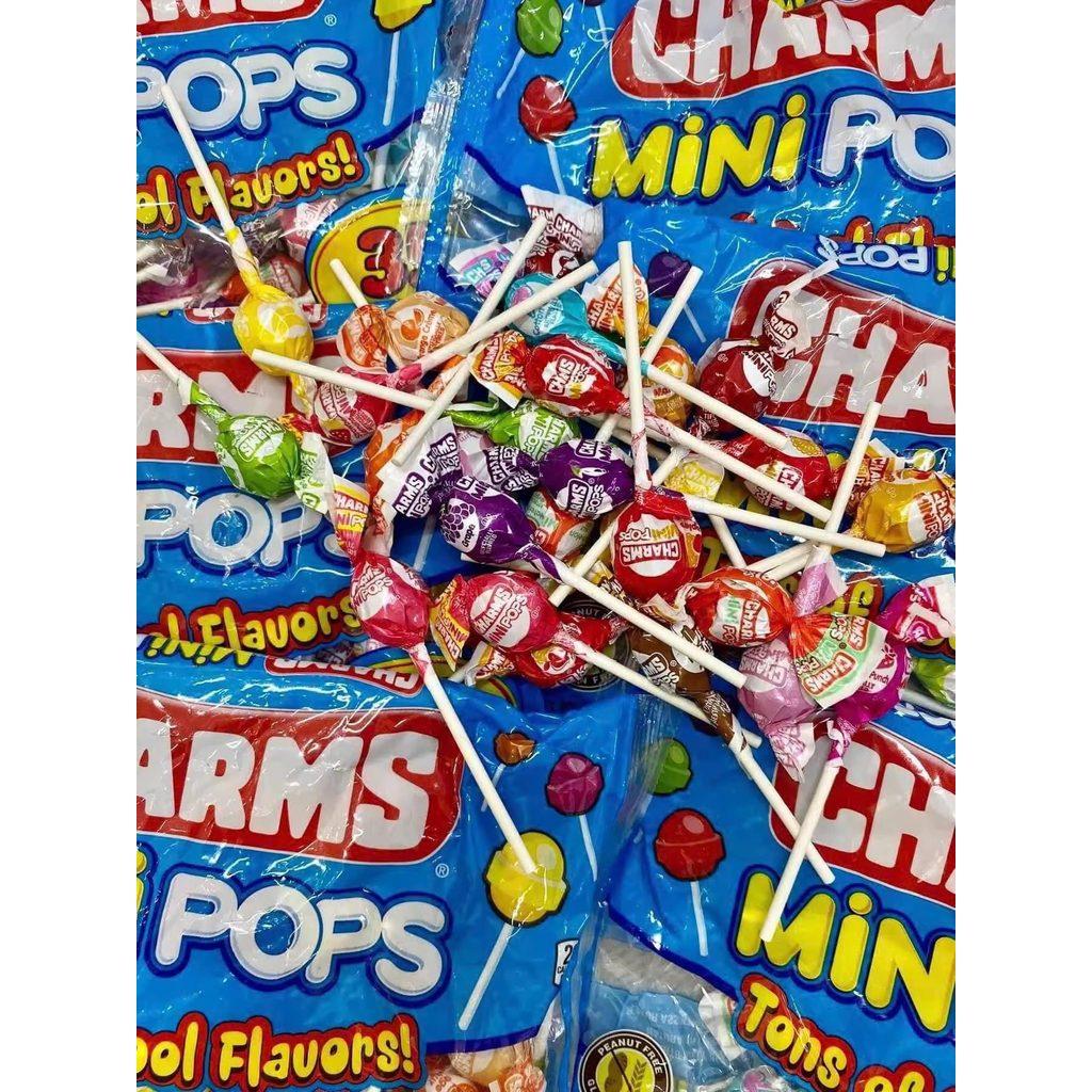 [CHÍNH HÃNG MỸ] Kẹo Mút Charms Mini Pops - Túi Khổng Lồ 350 Cây Với 18 Hương Vị Trái Cây Mix