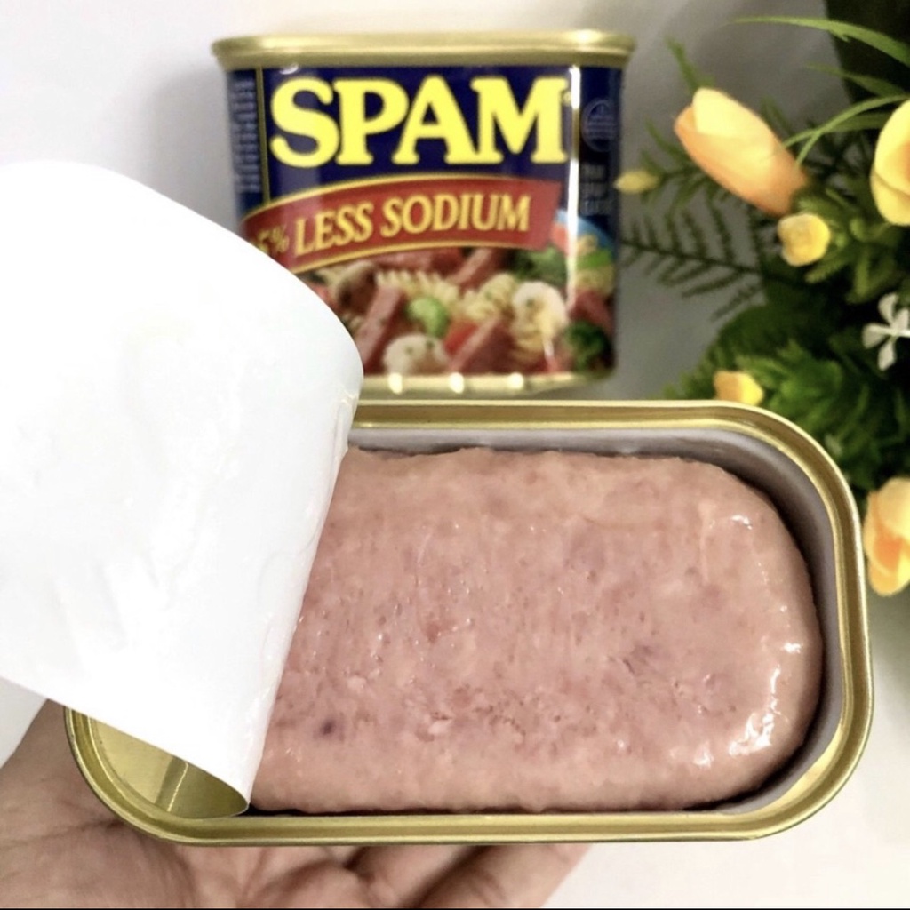 [CHÍNH HÃNG MỸ] Thịt Hộp SPAM 25% Less Sodium – Hộp 340g