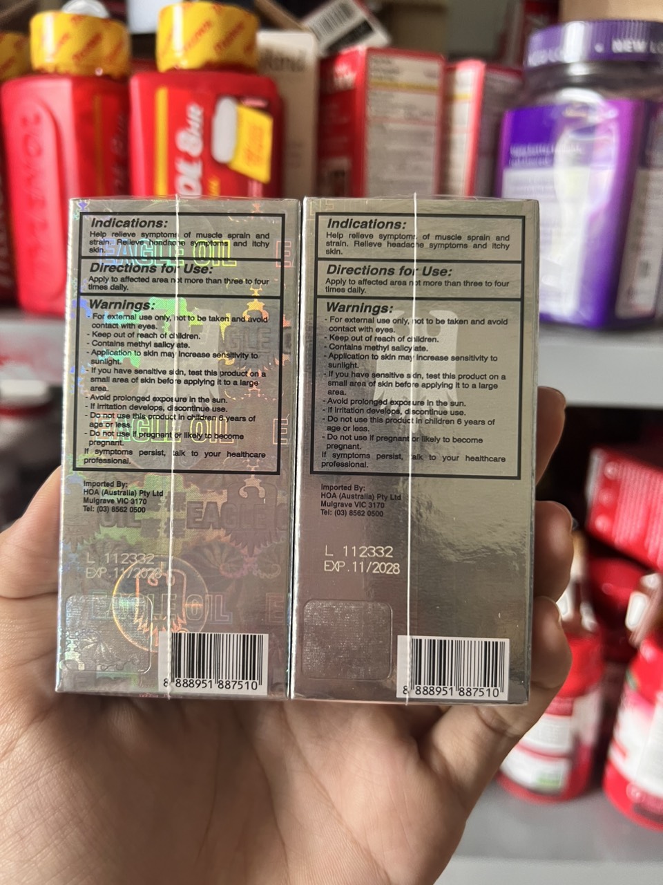 Dầu Gió Dạng Lăn Eagle Brand Medicated Oil Roll On Hương Lavender & Eucalyptus (Chai 8ml)