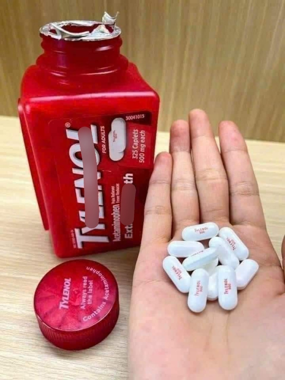 Viên Uống Giảm Đau & Hạ Sốt Nhanh Tylenol Extra Strength 500mg (Chai 325 Viên)
