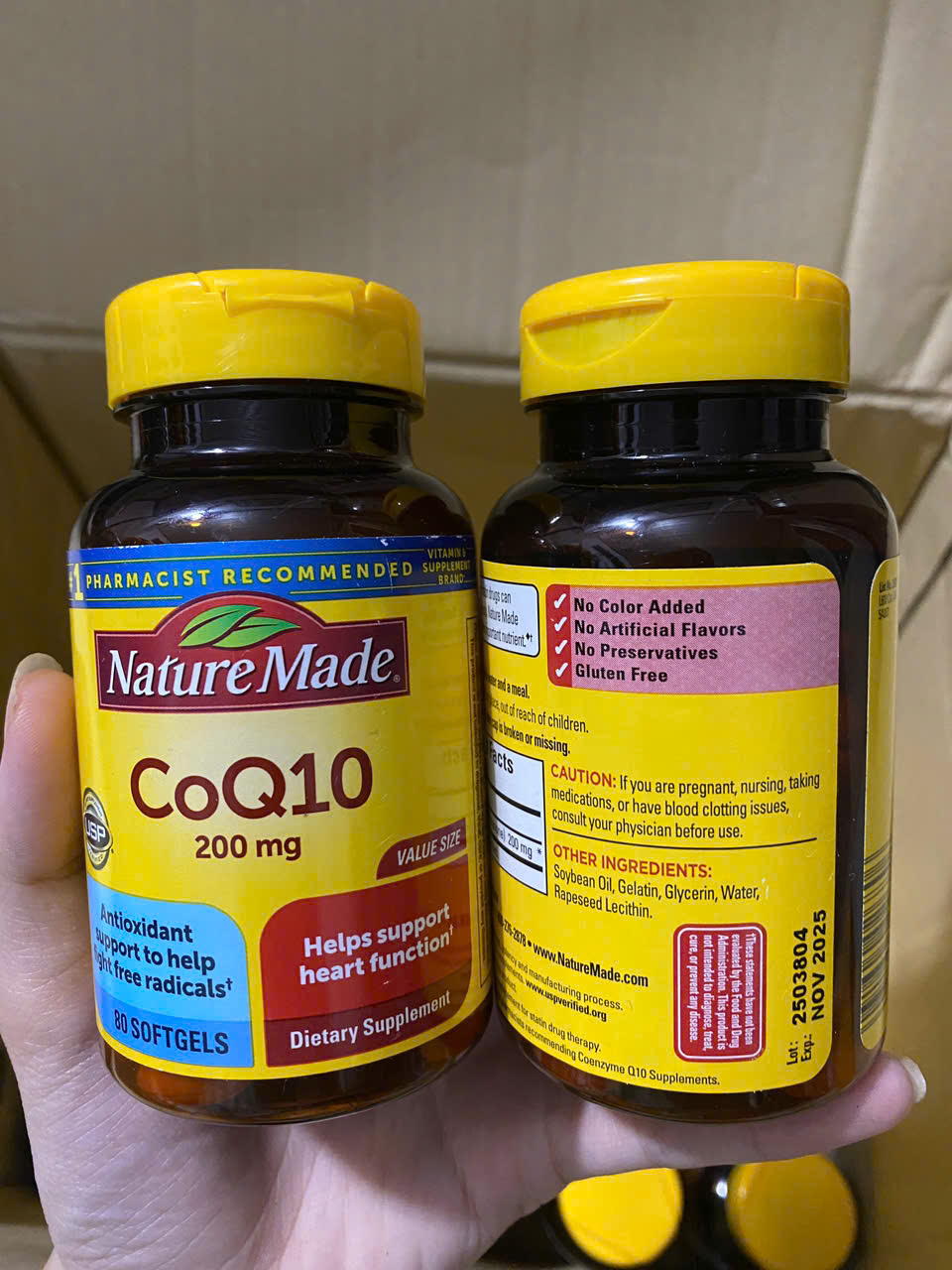 Viên uống bổ tim mạch CoQ10 Nature Made HÀNG MỸ