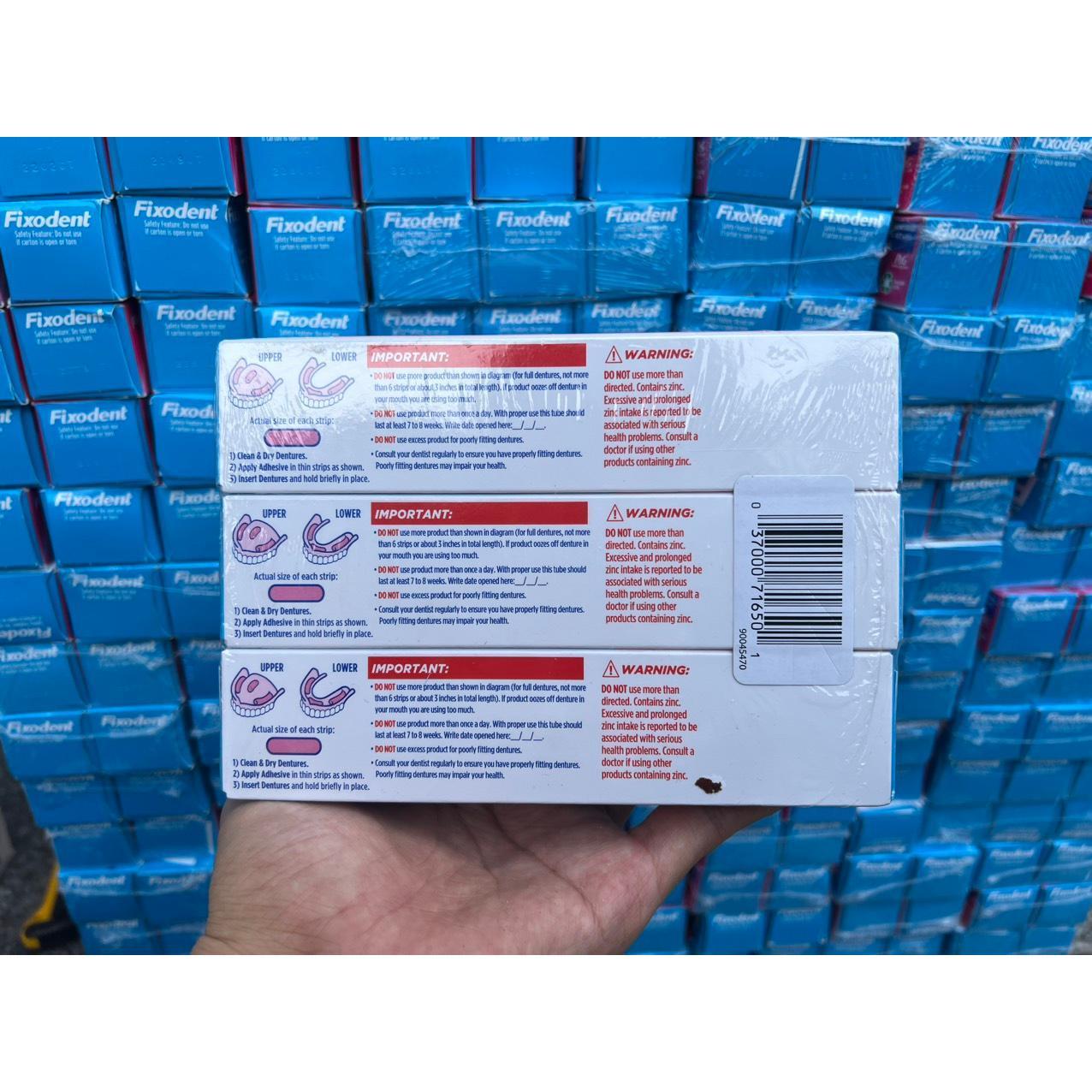 Keo dán hàm răng giả hàm tháo lắp Fixodent 68g, hàng chính hãng/ Fixodent Denture Adhesive