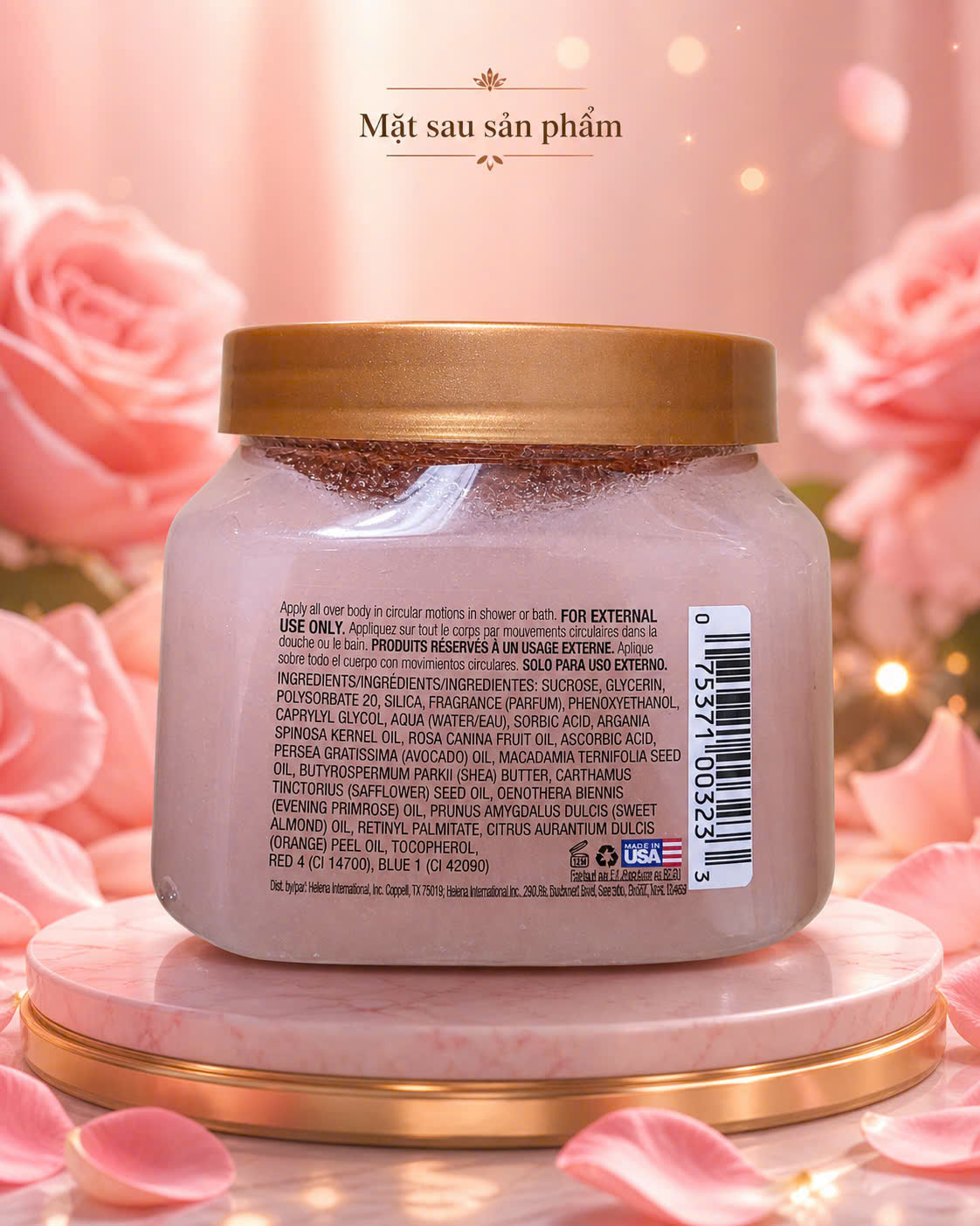 Tẩy Tế Bào Chết Toàn Thân Tree Hut Moroccan Rose Shea Sugar Scrub (510g)
