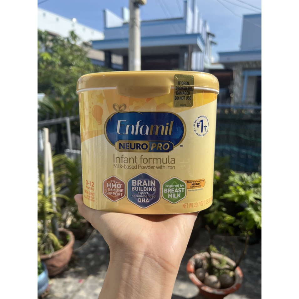 SỮA BỘT ENFAMIL NEUROPRO INFANT FORMULA HỘP VÀNG 587G CỦA MỸ – ĐỀ KHÁNG KHỎE MẠNH, PHÁT TRIỂN TRÍ NÃO TOÀN DIỆN CHO BÉ 0 - 12 THÁNG