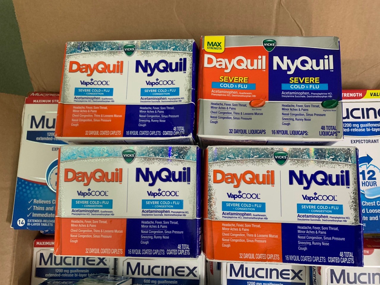 [CHÍNH HÃNG MỸ] Combo Vicks DayQuil & NyQuil Severe Cold & Flu – Hộp 96 Viên