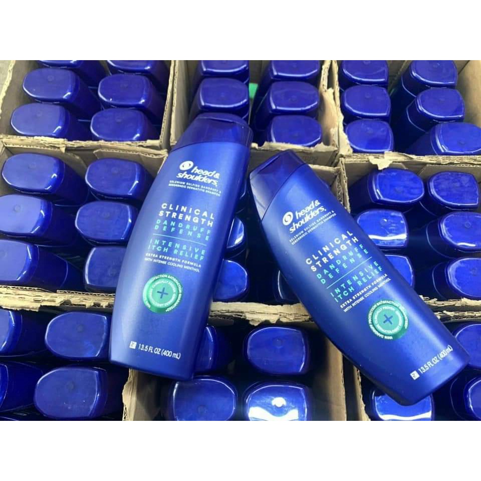 Dầu Gội sạch Gàu Head & Shoulder Clinical Strength 400ml Từ Mỹ (Mẫu Mới)